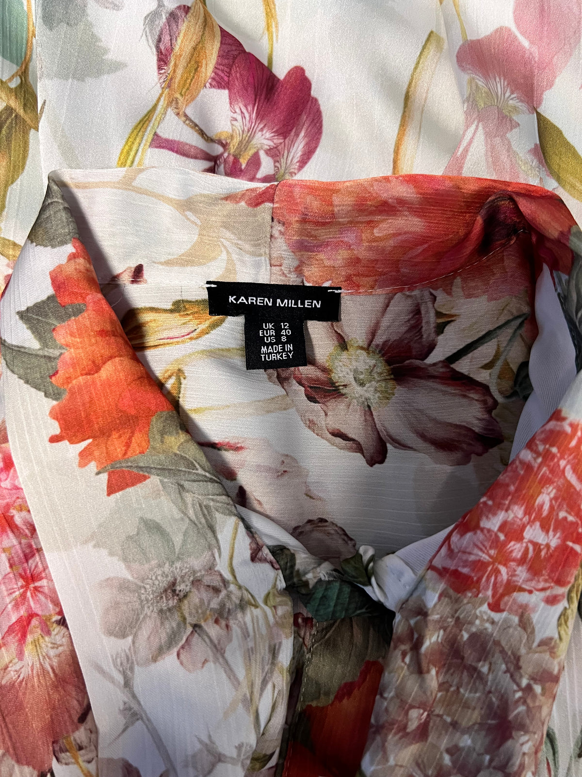 Crinkle Chiffon Floral Pussybow Midi Dress | The Sale Rack