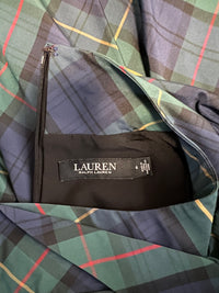 Plaid Tie-Neck Taffeta Cocktail Dress AU 8 | The Sale Rack