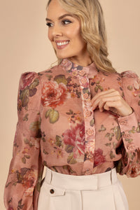 Luminosity Floral Blouse - Tea in the Garden