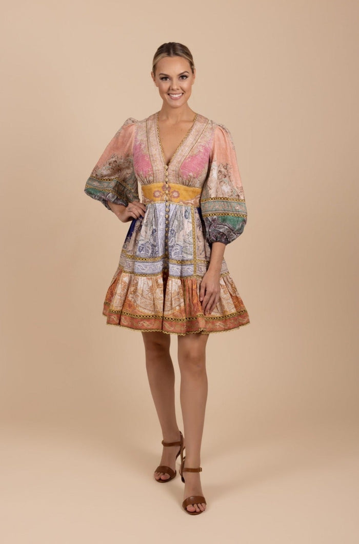 Tea in the Garden | Dress Hire Townsville | Zimmermann Anneke Lantern Mini Dress