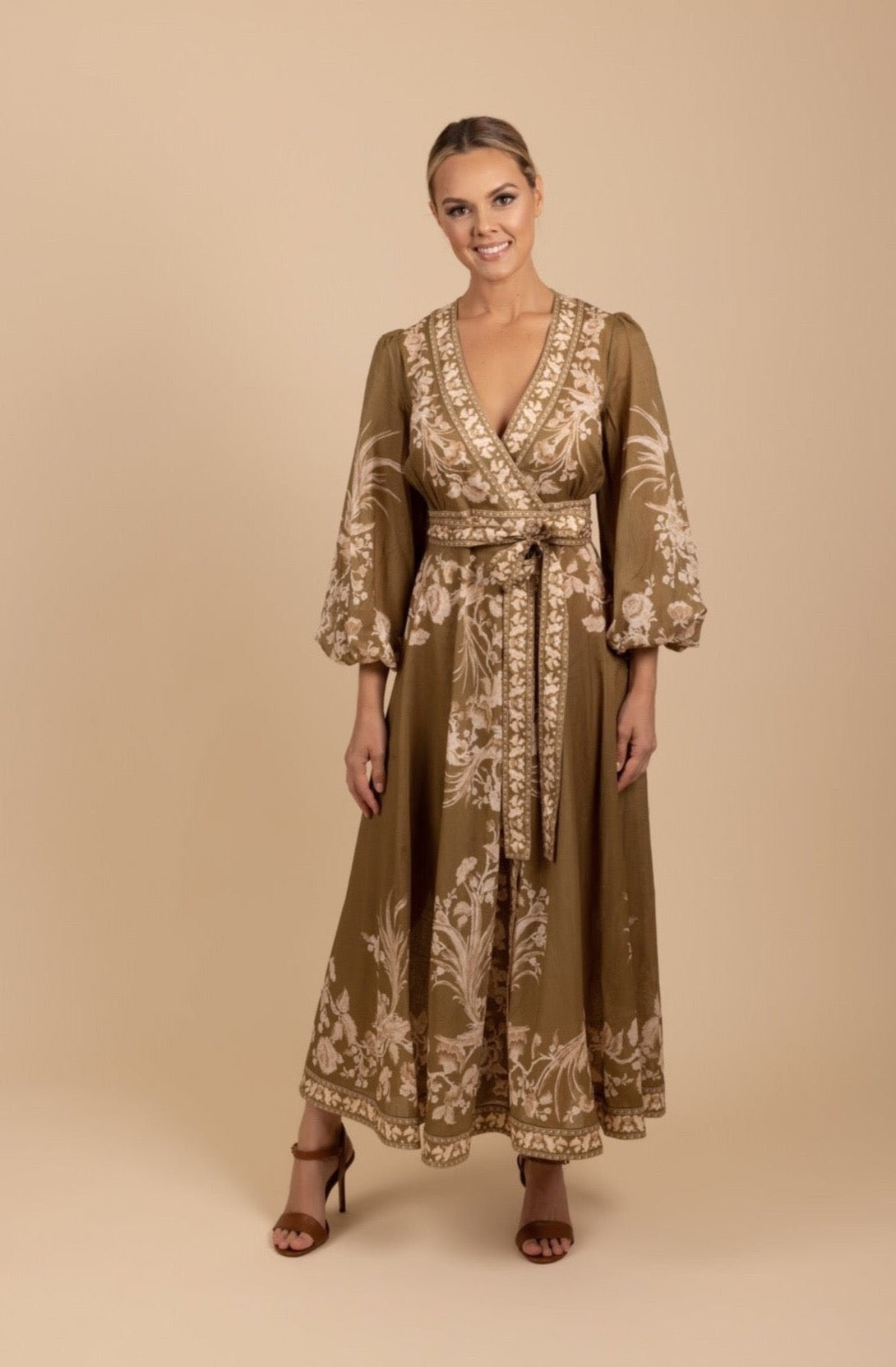 Zimmermann wrap dress store hire