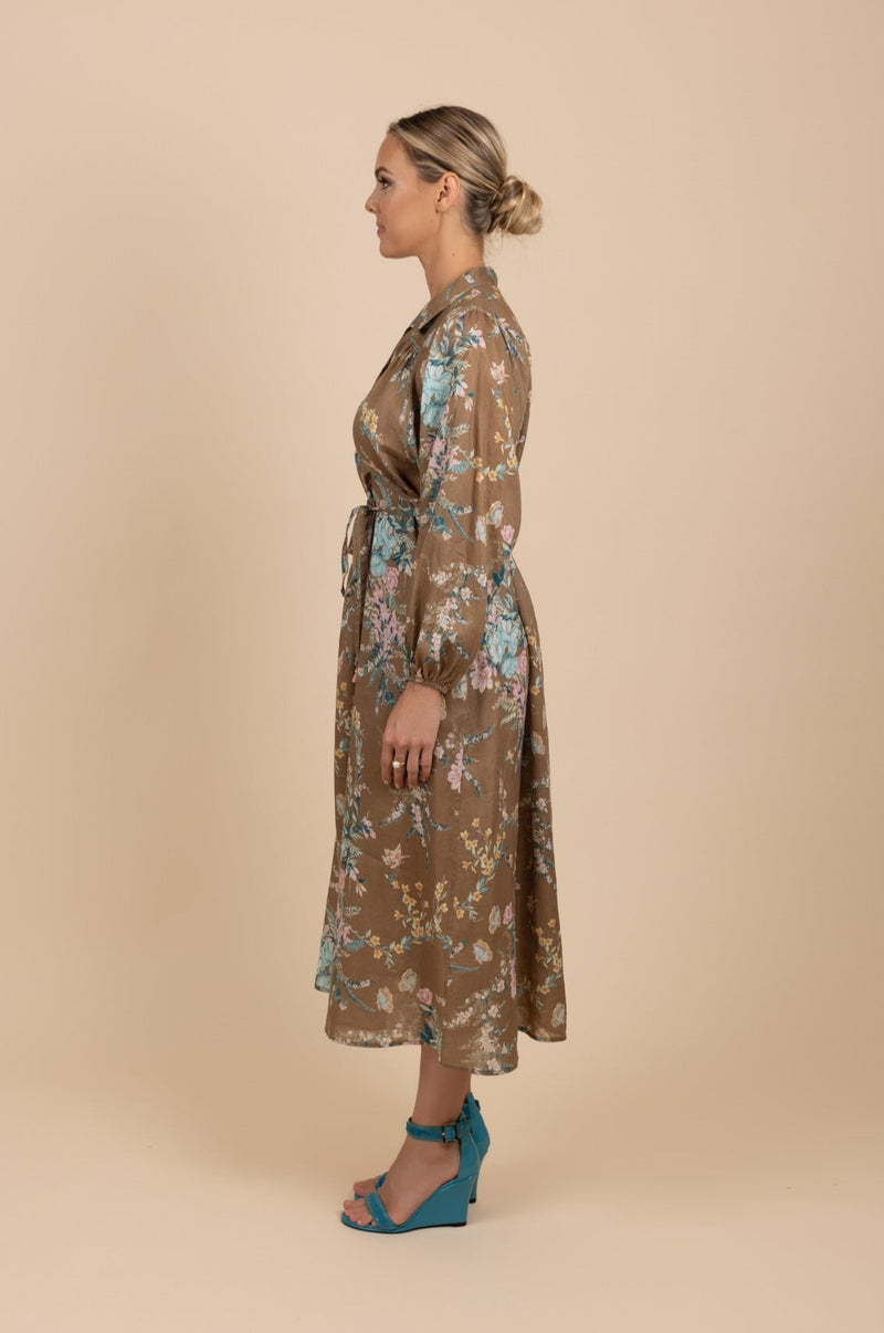 Tea in the Garden | Dress Hire Townsville | Zimmermann Cassia Wrap Tie Midi Dress