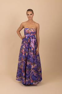 Tea in the Garden | Dress Hire Townsville | Zimmermann High Tide Strapless Dress