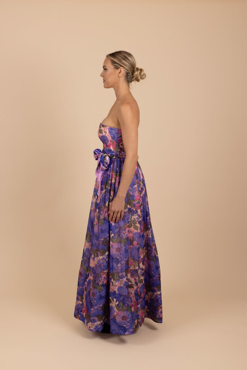 Tea in the Garden | Dress Hire Townsville | Zimmermann High Tide Strapless Dress