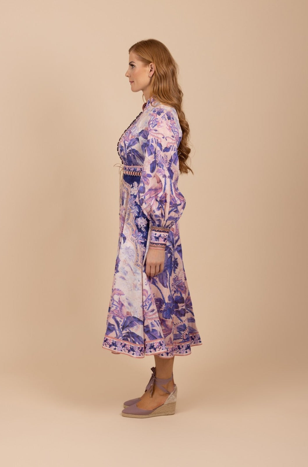 Tea in the Garden | Dress Hire Townsville | Zimmermann Lyre Billow Sleeve Midi Dress