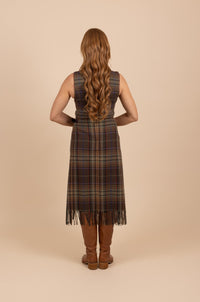 Tea in the Garden | Dress Hire Townsville | Polo Ralph Lauren Plaid Fringe-and-Leather Trim Wrap Dress