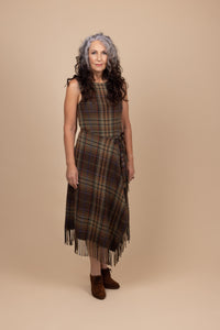 Tea in the Garden | Dress Hire Townsville | Polo Ralph Lauren Plaid Fringe-and-Leather Trim Wrap Dress