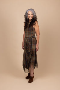 Tea in the Garden | Dress Hire Townsville | Polo Ralph Lauren Plaid Fringe-and-Leather Trim Wrap Dress