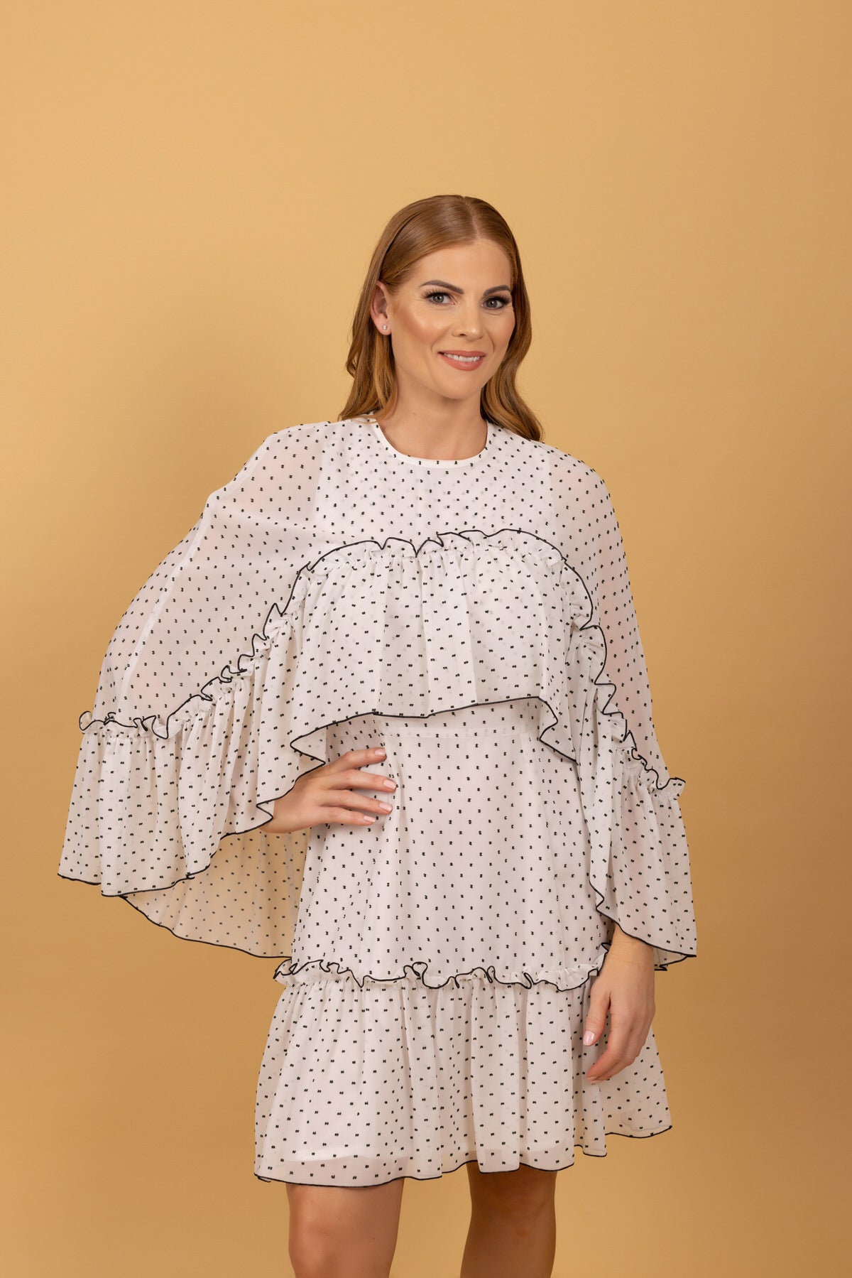 Tea in the Garden | Dress Hire Townsville | Cue Removable Cape Dress